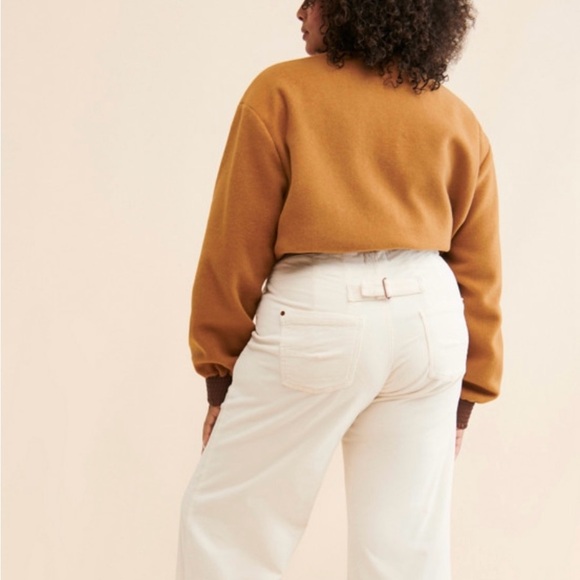 Pilcro “Kit” Utility Wide Leg Corduroy Trousers
 Anthropologie cream - Picture 2 of 10